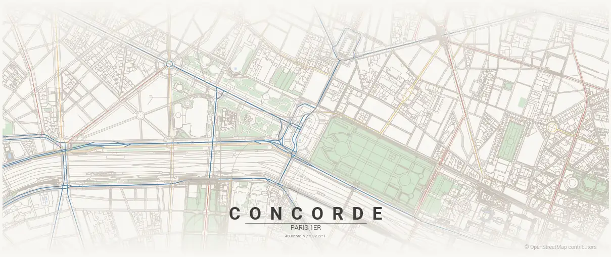 Le quartier Concorde à Paris