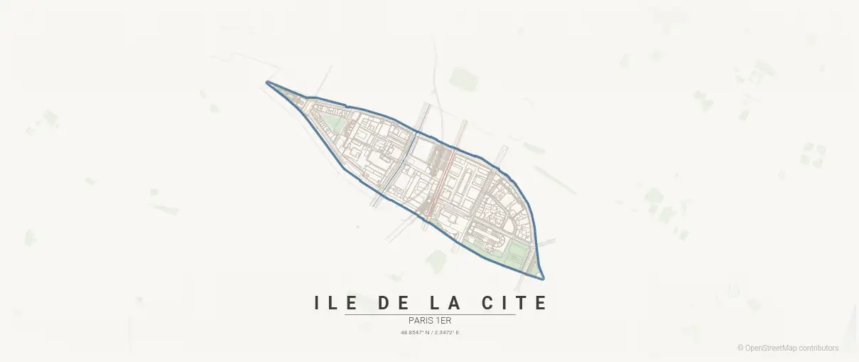 Le quartier Île de la Cité à Paris
