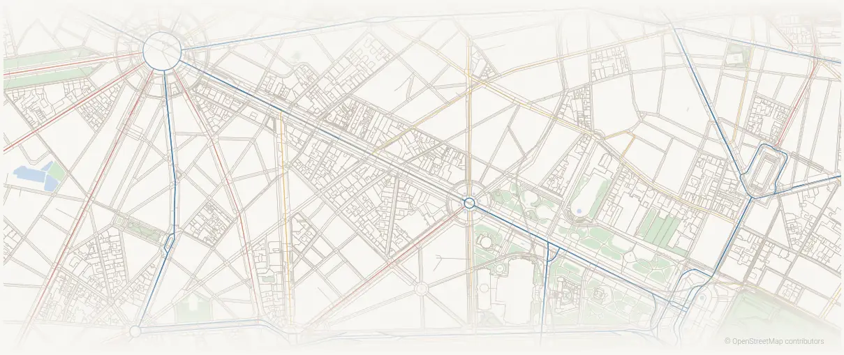 Le quartier Champs-Élysées à Paris